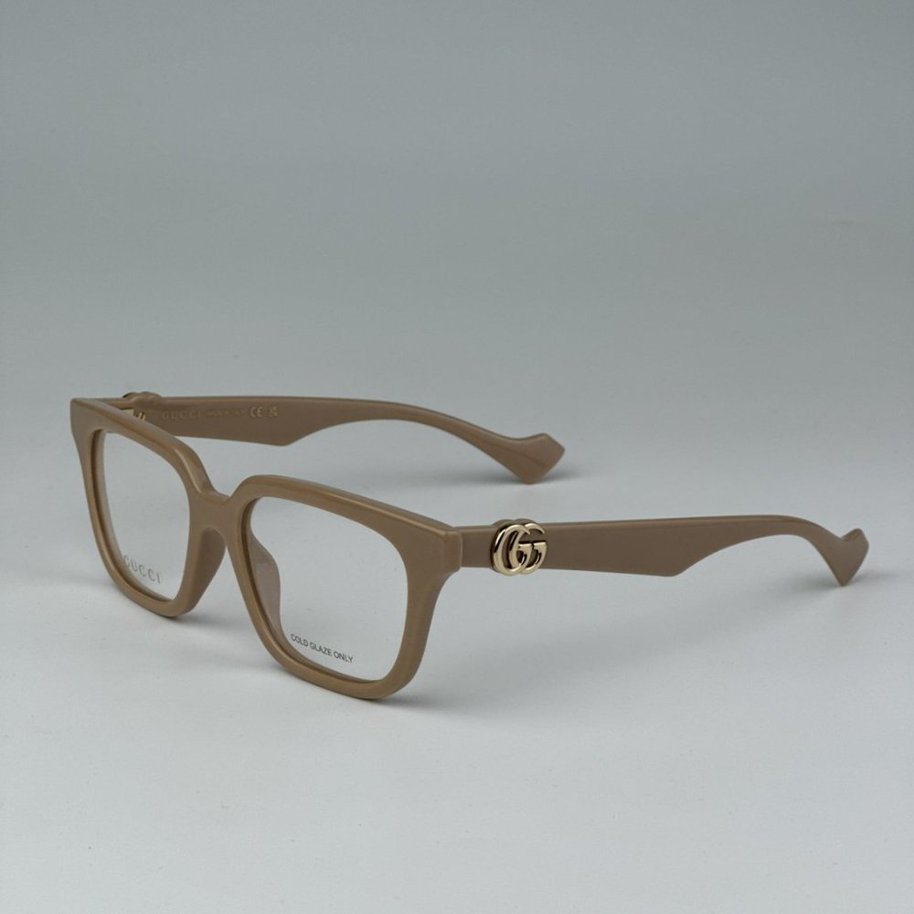 Gucci GG1536O 007 BRAND NEW Eyeglasses Nude Women Square - Picture 9 of 12